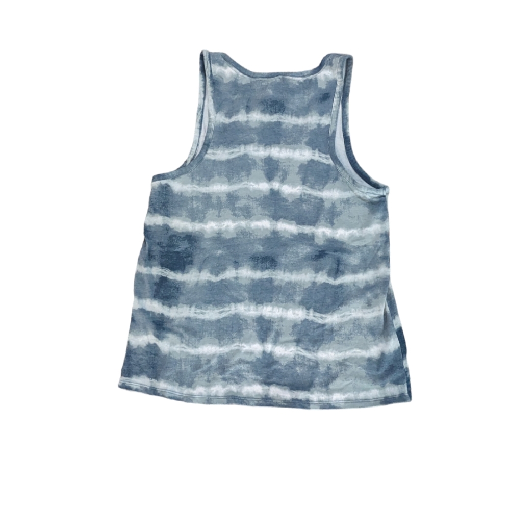 Lucky Brand Blue And White Tie Dye Graphic Tank Top Womens Medium - Picture 3 of 5